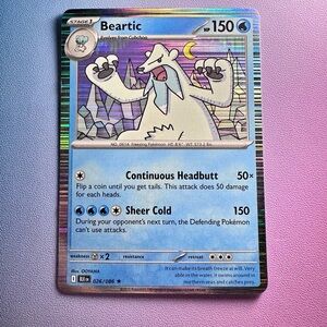 beartic - 026/086 (holo rare) — pokemon: black bolt